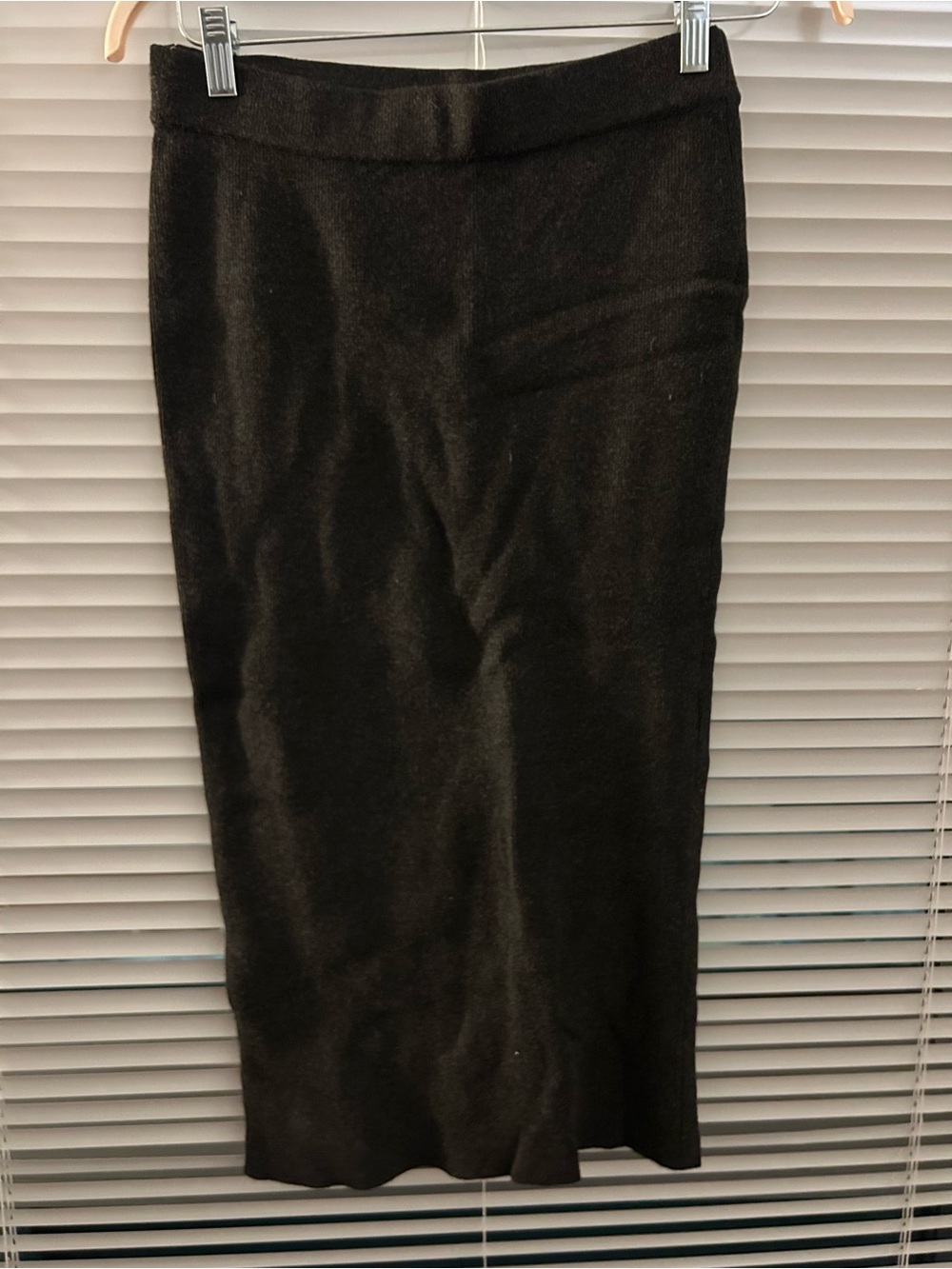 Zara Black Knit Pencil Skirt - Women's